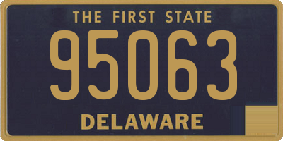 DE license plate 95063