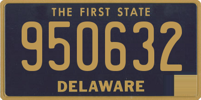 DE license plate 950632