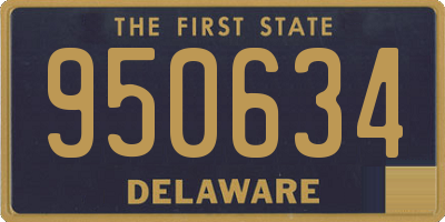 DE license plate 950634