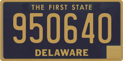 DE license plate 950640