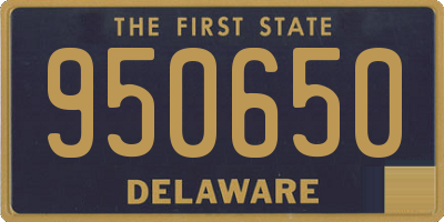 DE license plate 950650