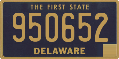 DE license plate 950652