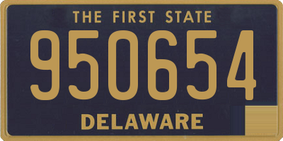 DE license plate 950654