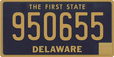 DE license plate 950655