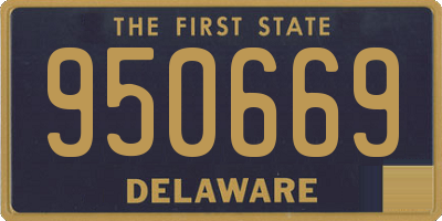 DE license plate 950669