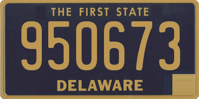 DE license plate 950673