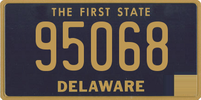 DE license plate 95068
