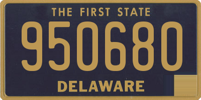 DE license plate 950680