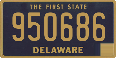 DE license plate 950686