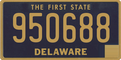 DE license plate 950688