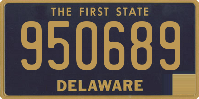 DE license plate 950689