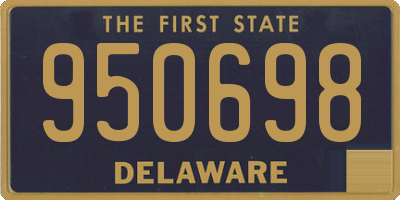 DE license plate 950698