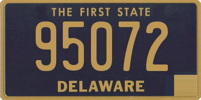 DE license plate 95072