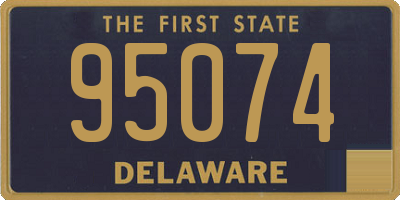 DE license plate 95074