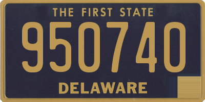 DE license plate 950740