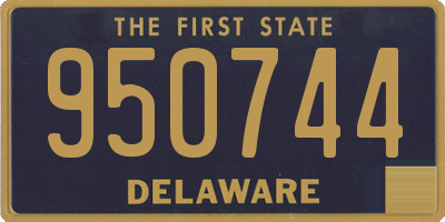 DE license plate 950744