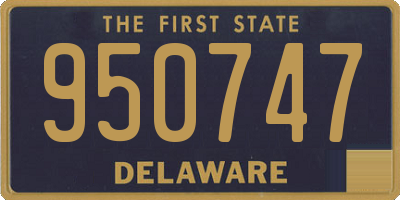 DE license plate 950747