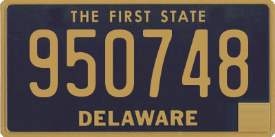 DE license plate 950748