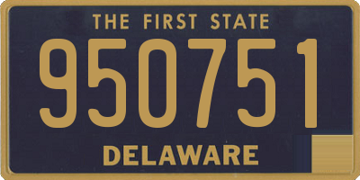DE license plate 950751