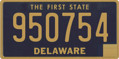 DE license plate 950754