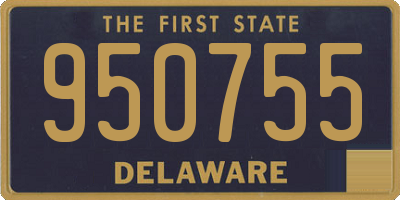 DE license plate 950755