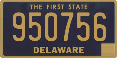 DE license plate 950756