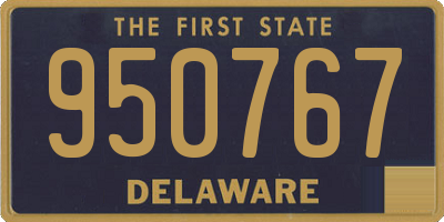DE license plate 950767