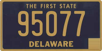 DE license plate 95077