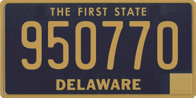 DE license plate 950770