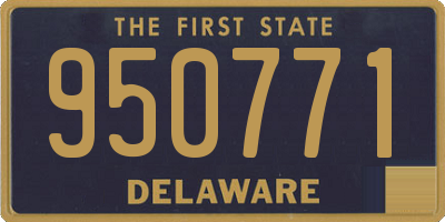 DE license plate 950771