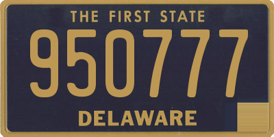DE license plate 950777