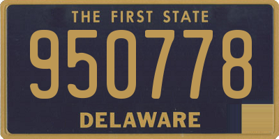DE license plate 950778