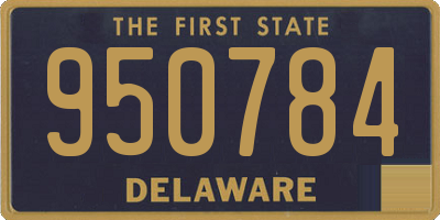DE license plate 950784