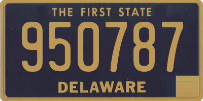 DE license plate 950787