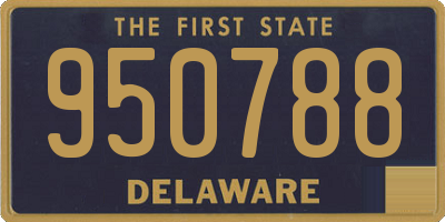 DE license plate 950788