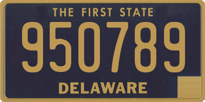 DE license plate 950789