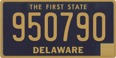 DE license plate 950790