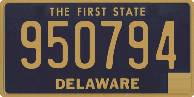 DE license plate 950794