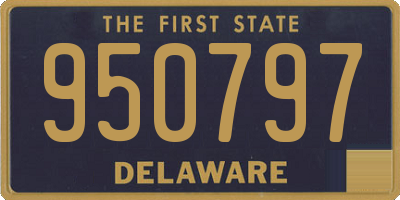 DE license plate 950797