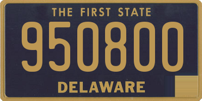 DE license plate 950800
