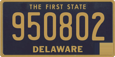 DE license plate 950802