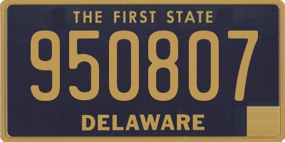 DE license plate 950807