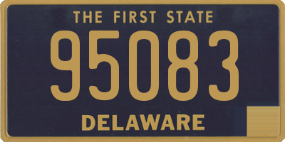 DE license plate 95083