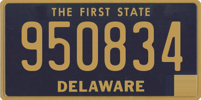 DE license plate 950834
