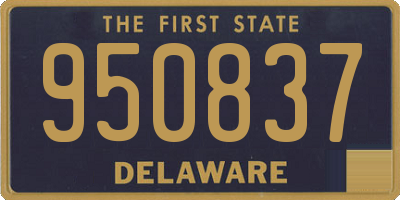 DE license plate 950837