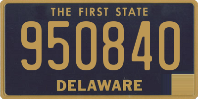 DE license plate 950840