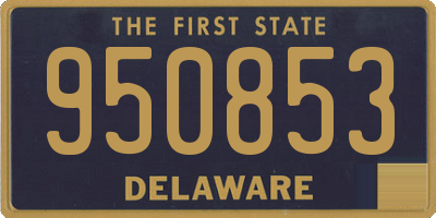 DE license plate 950853