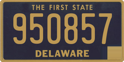 DE license plate 950857