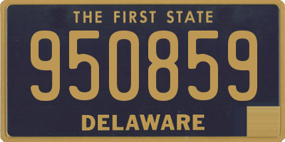 DE license plate 950859