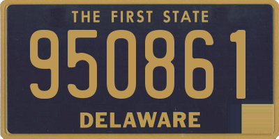 DE license plate 950861